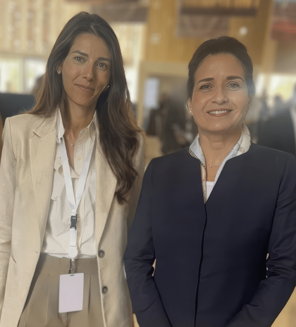 Wahba Zniber, Directrice Générale de Qair Maroc, et Leila Benali, Ministre de la Transition énergétique et du Développement durable du Maroc